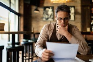 business owner reviewing bop insurance policy